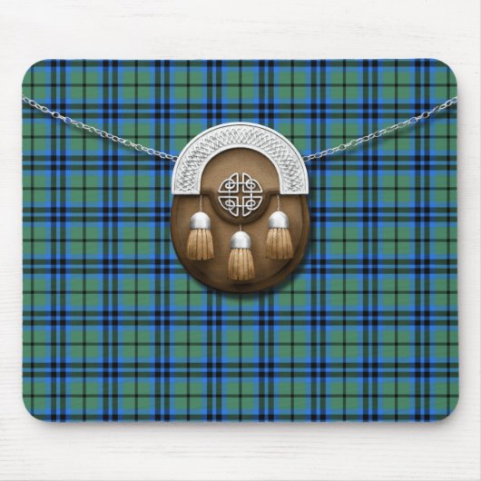 Clan-Marshall Tartan und Sporran Mousepad (Vorne)