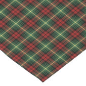 Clan Martin Green und Red Scottish Tartan Kurzer Tischläufer (Ecke)