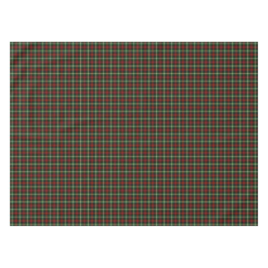 Clan Martin Green und Red Scottish Tartan Tischdecke (Vorderseite (Horizontal))