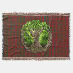 Clan Matheson Tartan und keltischer Baum des Leben Decke