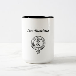 Clan Mathieson Kaffee-Tasse Zweifarbige Tasse