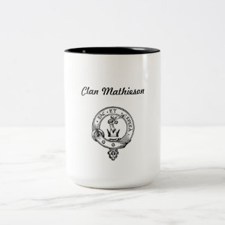Clan Mathieson Kaffee-Tasse Zweifarbige Tasse