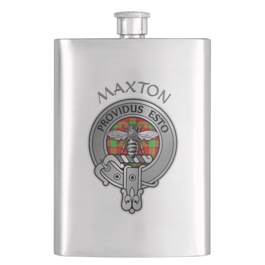 Clan Maxton Wappen Flachmann (Vorderseite)