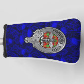 Clan Maxton Wappen & Tartan auf Thistle Golf Headcover (Vorderseite)