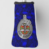 Clan Maxton Wappen & Tartan auf Thistle Golf Headcover (Rotieren 90)