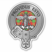 Clan Maxton Wappen & Tartan Aufkleber (Vorderseite)