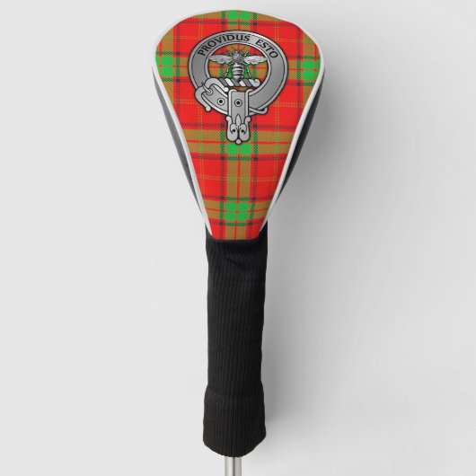 Clan Maxton Wappen & Tartan Golf Headcover (Vorderseite)