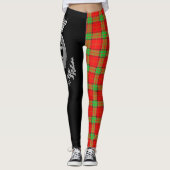 Clan Maxton Wappen & Tartan Leggings (Vorderseite)