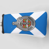Clan Maxton Wappen & Tartan über Salreifen Golf Headcover (Vorderseite)
