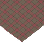 Clan Maxwell Brown und Red Scottish Hunting Tartan Kurzer Tischläufer (Ecke)