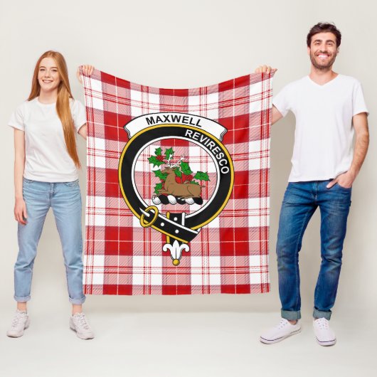 Clan Maxwell Kariert Tartan Kariert Fleecedecke (Beispiel)