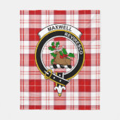 Clan Maxwell Kariert Tartan Kariert Fleecedecke (Vorderseite)