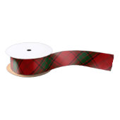Clan-Maxwell klassischer roter grüner Tartan Satinband (Spule)