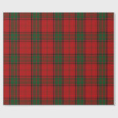 Clan-Maxwell schottischer roter grüner Tartan Geschenkpapier (Flach)