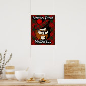 Clan Maxwell Scottish Tartan Poster (Küche)