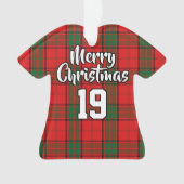 Clan Maxwell Tartan Christmas Jersey Ornament (Vorderseite)