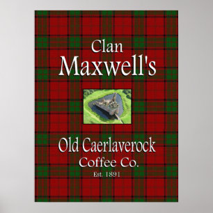 Clan Maxwells Old Caerlaverock Coffee Co. Poster