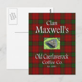 Clan Maxwells Old Caerlaverock Coffee Co. Postkarte (Vorne/Hinten)