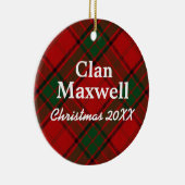Clan-MaxwellScottishTartan Keramikornament (Rechts)