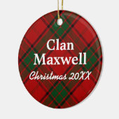 Clan-MaxwellScottishTartan Keramikornament (Links)
