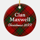 Clan-MaxwellScottishTartan Keramikornament (Hinten)