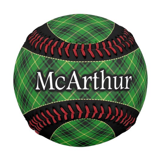 Clan McArthur MacArthur Scottish Tartan Baseball (Vorderseite)