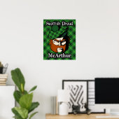 Clan McArthur Scottish Tartan Poster (Heimbüro)