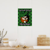 Clan McArthur Scottish Tartan Poster (Küche)