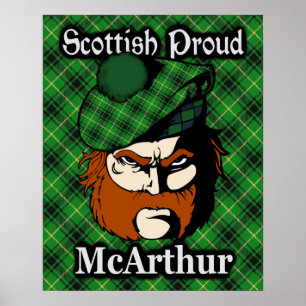 Clan McArthur Scottish Tartan Poster