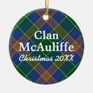 Clan McAuliffe IrenTartan Keramik Ornament