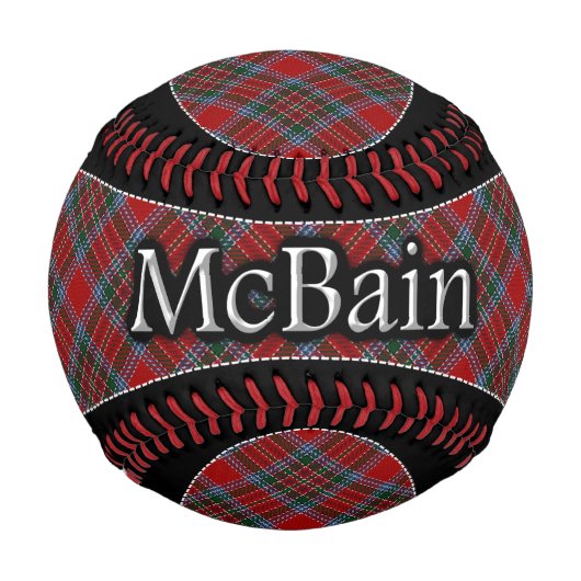 Clan McBain MacBain Scottish Dream Tartan Baseball (Vorderseite)