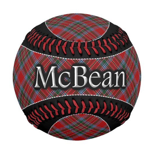 Clan McBean MacBean Scottish Dream Tartan Baseball (Vorderseite)