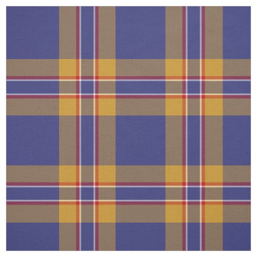 Clan McCann Tartan Blue und Gold Kariert Stoff (Muster)