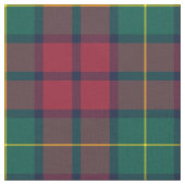 Clan McCarthy Tartan Green und Red Kariert Stoff (Nahaufnahme)