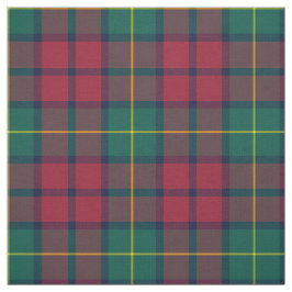 Clan McCarthy Tartan Green und Red Kariert Stoff