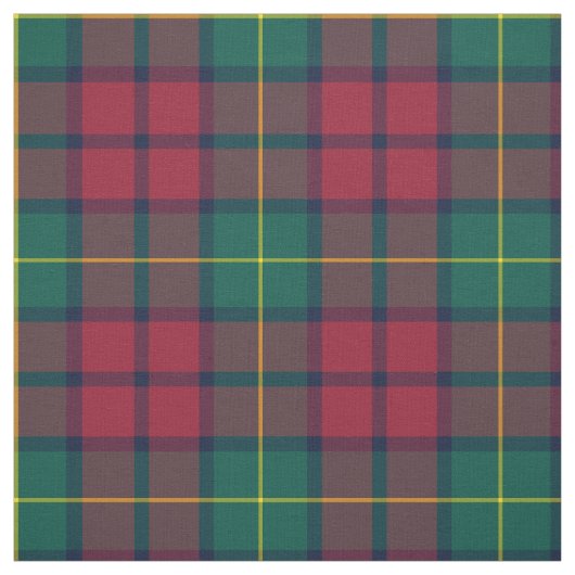 Clan McCarthy Tartan Green und Red Kariert Stoff (Muster)