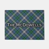 Clan McDowell MacDowall Tartan-Fußmatte Fußmatte (Vorderseite)