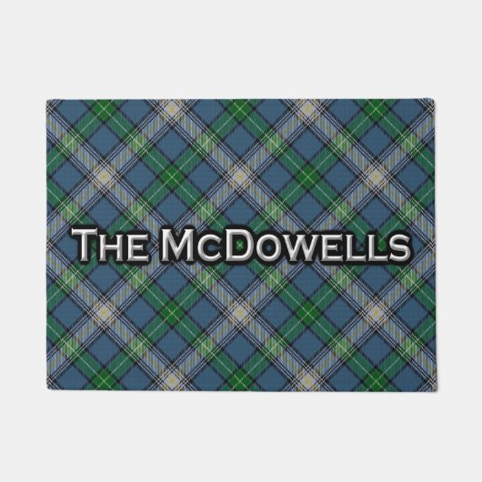 Clan McDowell MacDowall Tartan-Fußmatte Fußmatte (Vorderseite)