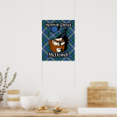 Clan McDowell Scottish Tartan Poster (Küche)