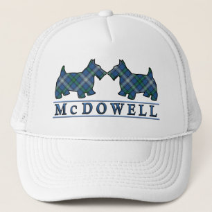 Clan McDowell Tartan Scottie Dogs Truckerkappe