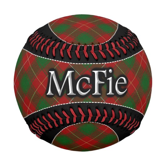 Clan McFie MacFie Scottish Dream Tartan Baseball (Vorderseite)