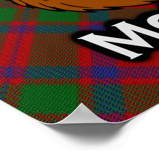 Clan McIntosh Scottish Tartan Poster (Ecke)