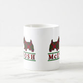 Clan McIntosh Tartan Scottish Scottie Dogs Kaffeetasse (Mittel)