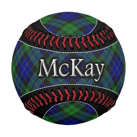 Clan McKay MacKay Scottish Dream Tartan Baseball (Vorderseite)