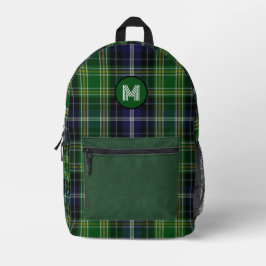 Clan McKellar Kariert Mit Monogramm Bedruckter Rucksack