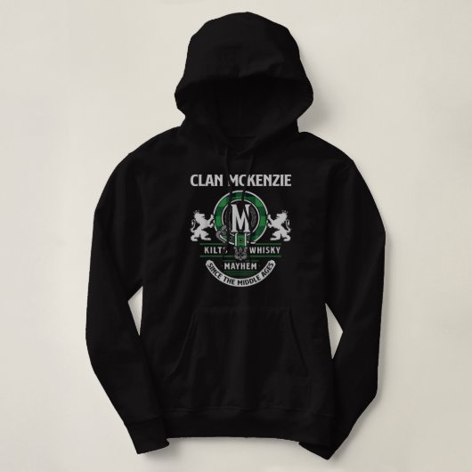 Clan McKenzie Scottish Surname Family Highland Gam Hoodie (Design vorne)