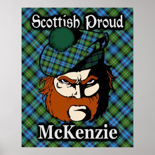 Clan McKenzie Scottish Tartan Poster (Vorne)