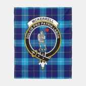 Clan McKerrell Blue Schottenkaro Tartan Fleecedecke (Vorderseite)