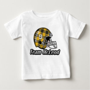 Clan McLeod MacLeod Tartan-Team-Football-Helm Baby T-shirt
