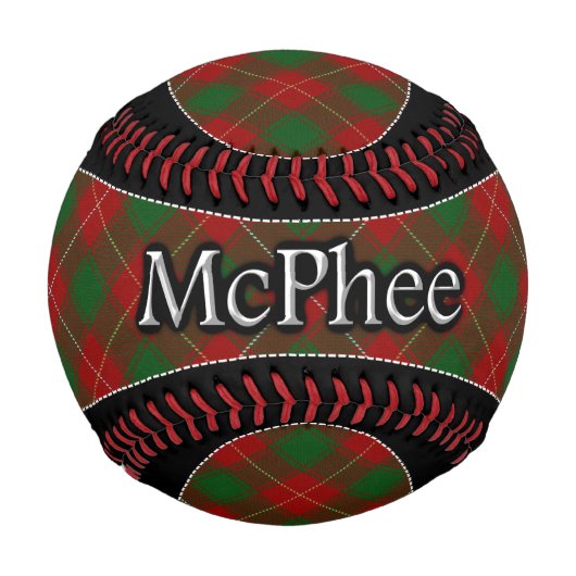 Clan McPhee MacFie Scottish Dream Tartan Baseball (Vorderseite)